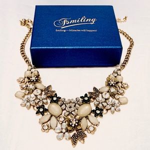 Statement bib necklace